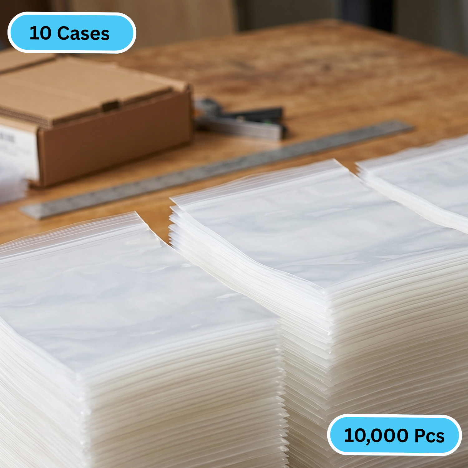 10000 12″ x 15″ Clear Reclosable Zip Seal Bags Plastic 2 Mil Lock Jewelry Zipper