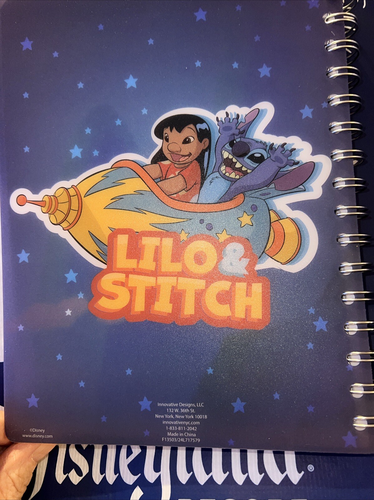 Stitch Journal Soft Plastic Cover with Tabs Aloha 96 Ruled Page