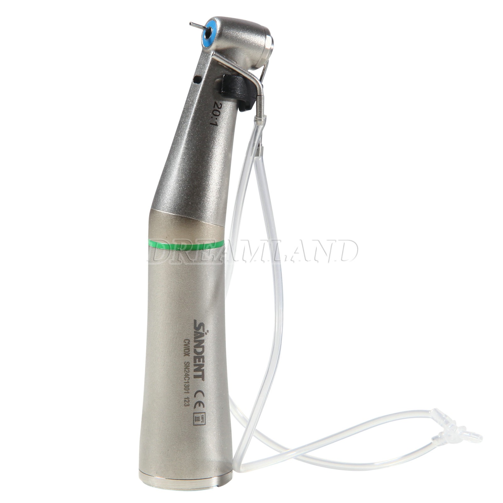 Dental 20:1 LED Handpiece Fiber Optic Implant Reduction Contra Angle Push Or