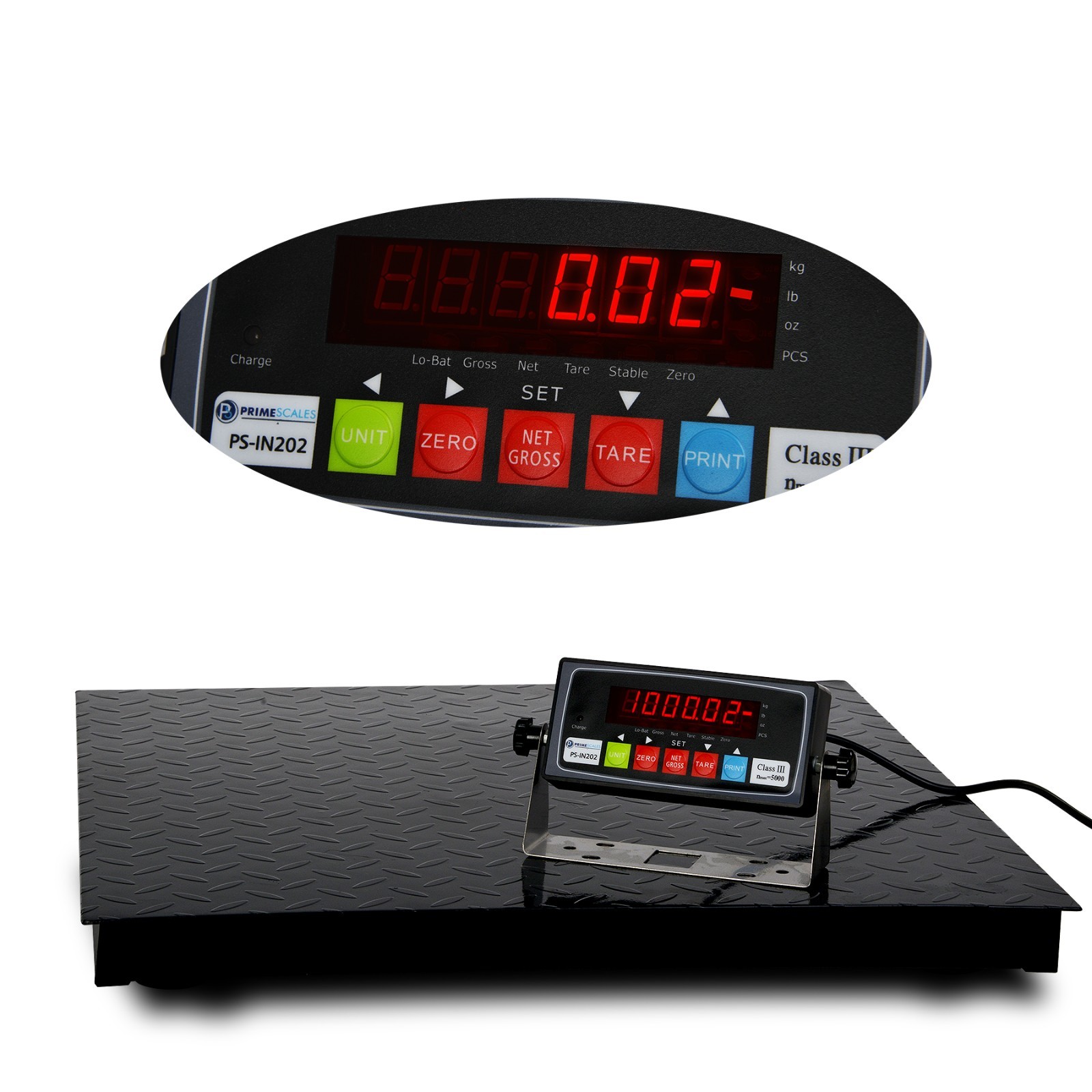 Pallet Scale 3×3 10000 LB Floor Platform Warehouse Industrial Pre Calibrated New