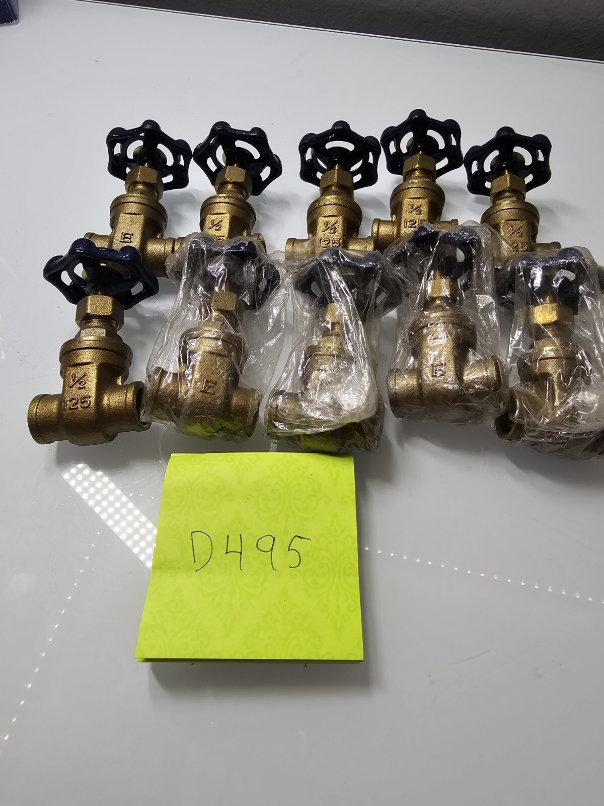 Brass Valve Threaded 1/2 125 Set Of 10 Made In Philippines