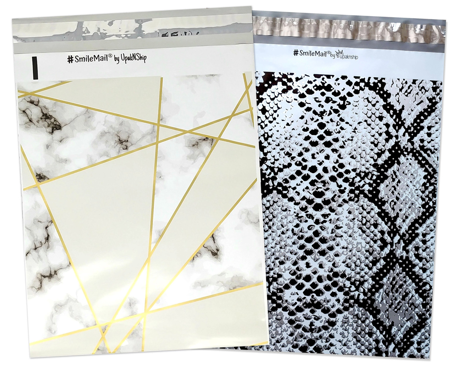 10×13″ Marble, Snake Skin Combo Poly Mailers, Custom Shipping Mailing Bags FUN