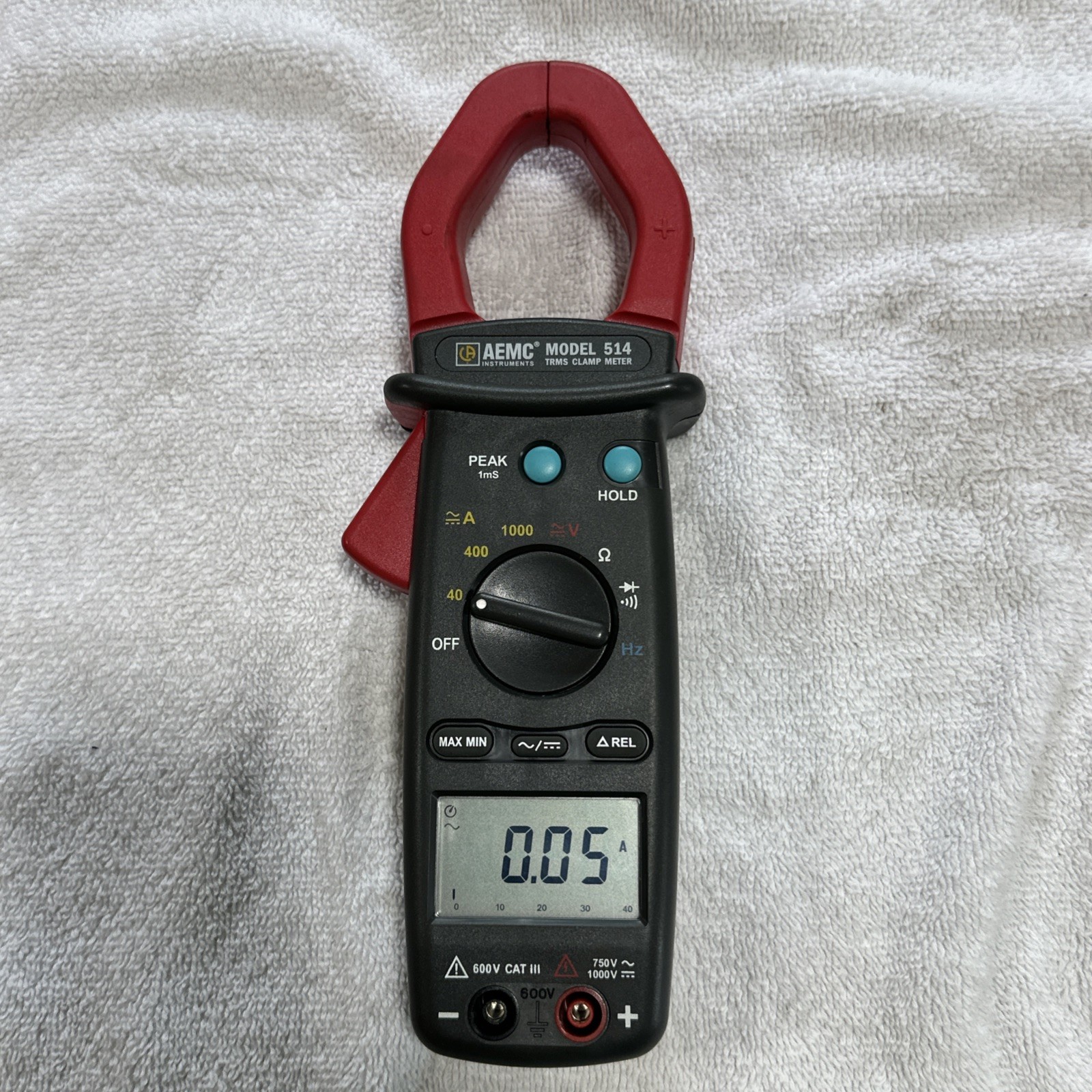 AEMC 514 750V AC 1000V DC 1000A TRMS Clamp Meter with Case