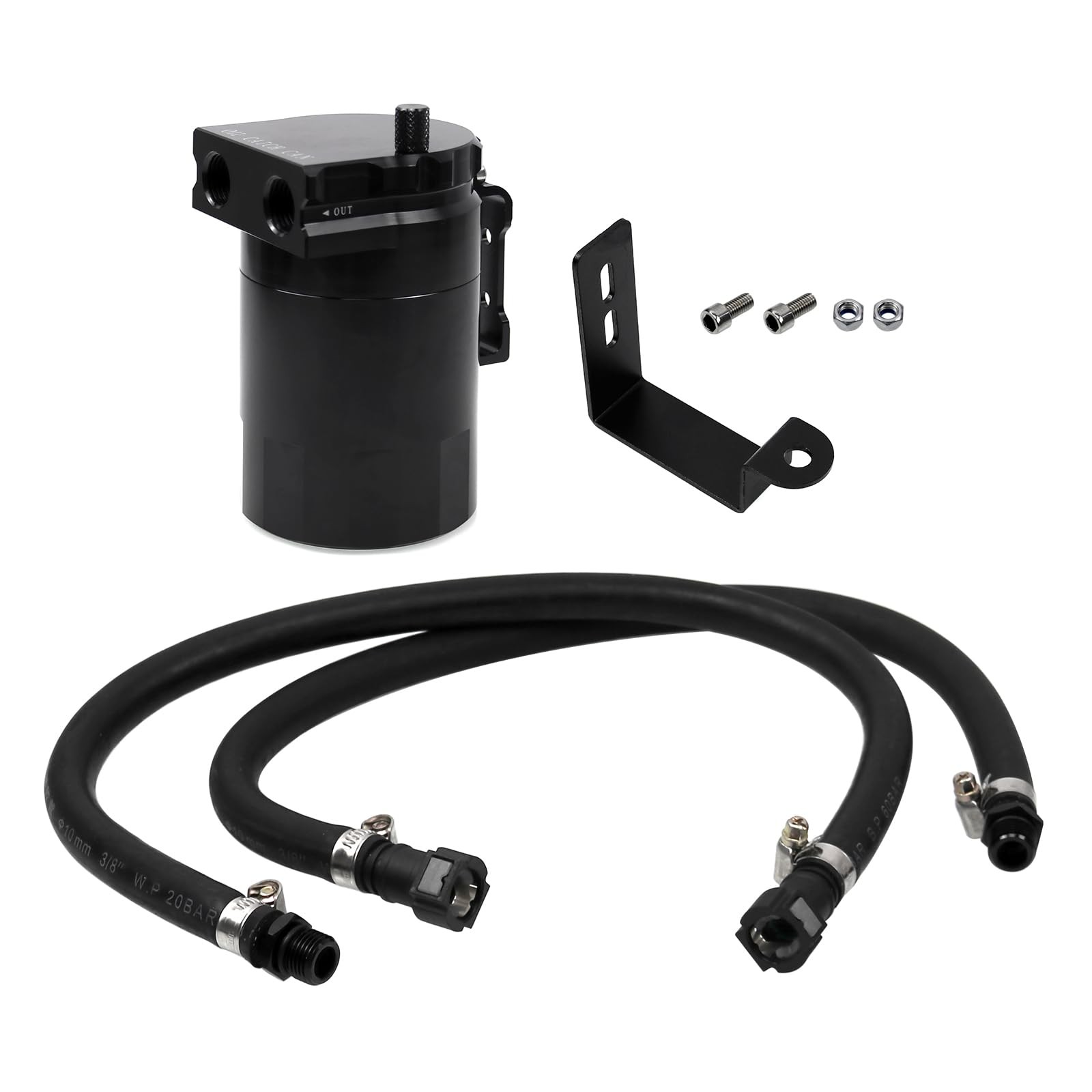 RULLINE Oil Catch Can Compatible with 2014-2018 Chevy Silverado 1500 Basic