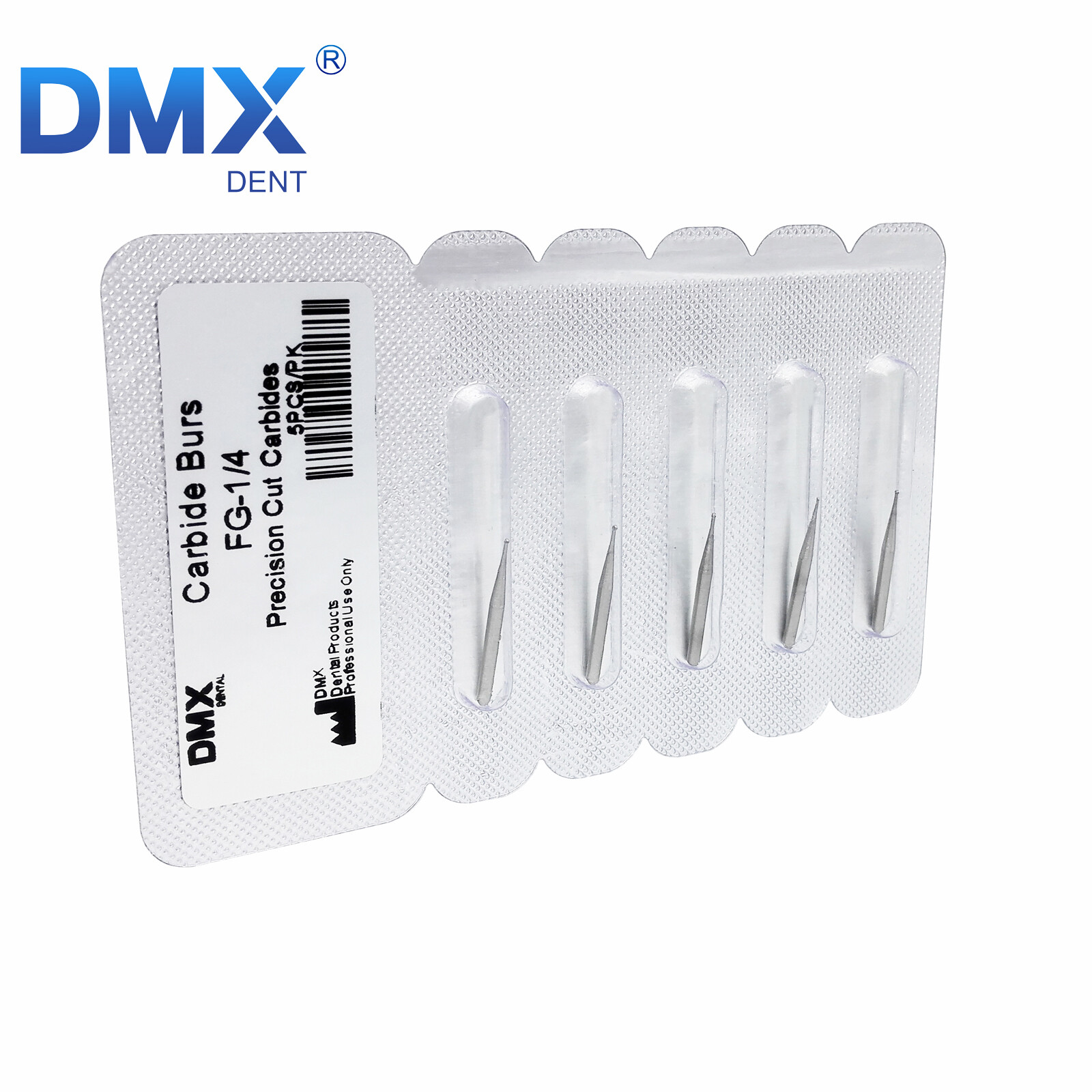 DMXDENT Dental Operative Bur Tungsten Carbide Round FG 1/4 1/2 2 3 4 5 6 7 8# A