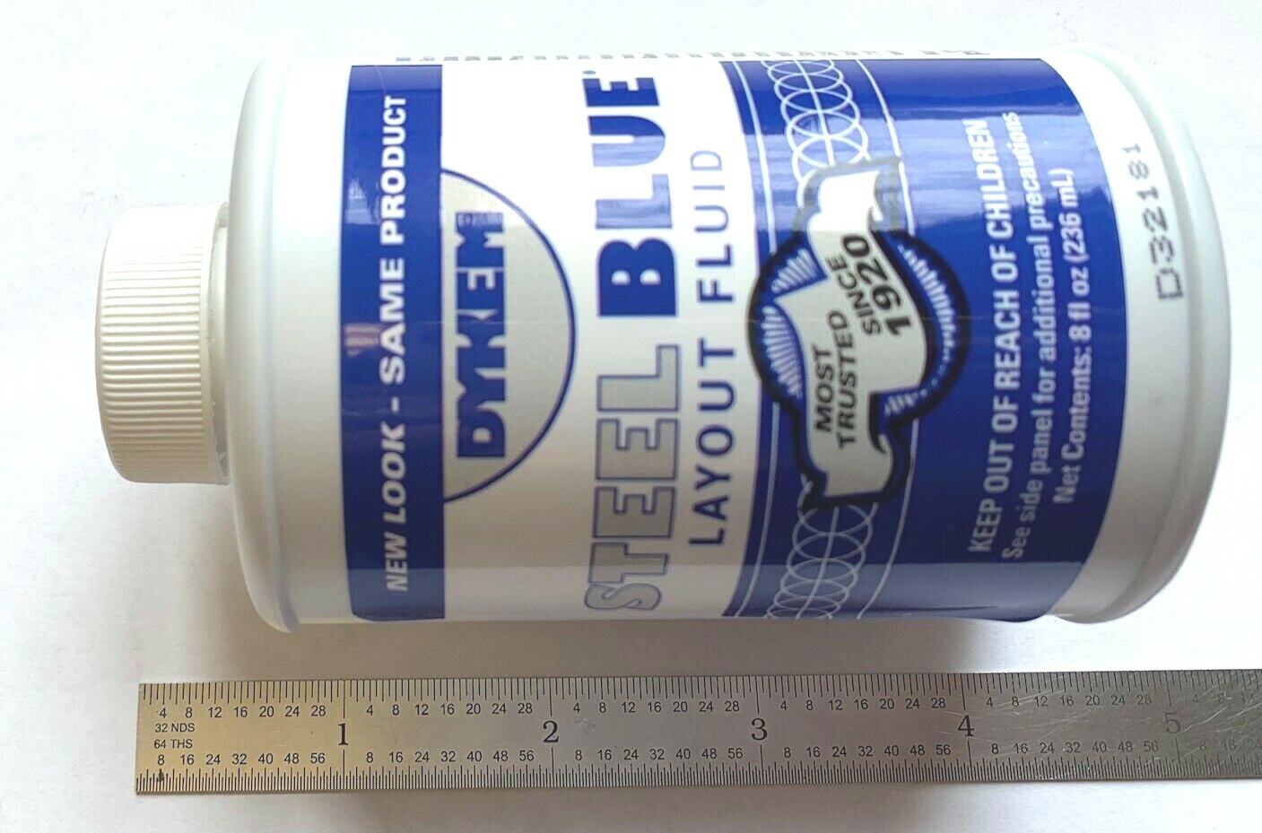 DYKEM STEEL BLUE LAYOUT/STAINING FLUID 8oz BRUSH-IN-CAP #80400