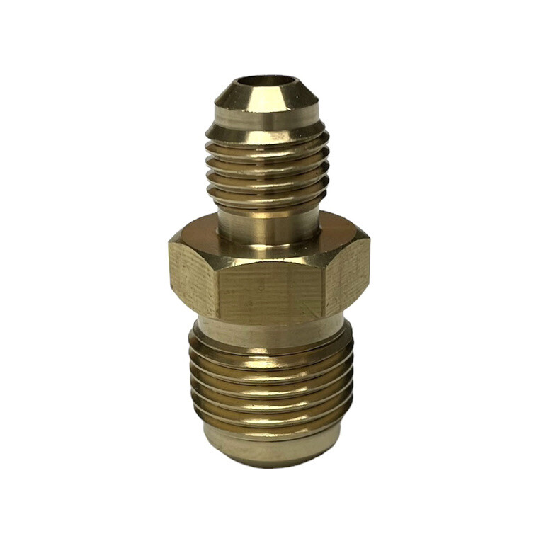 1/2” Male to 3/8” Male Flare Sae 45 Straight Adapter Fitting LNG Gas Propane