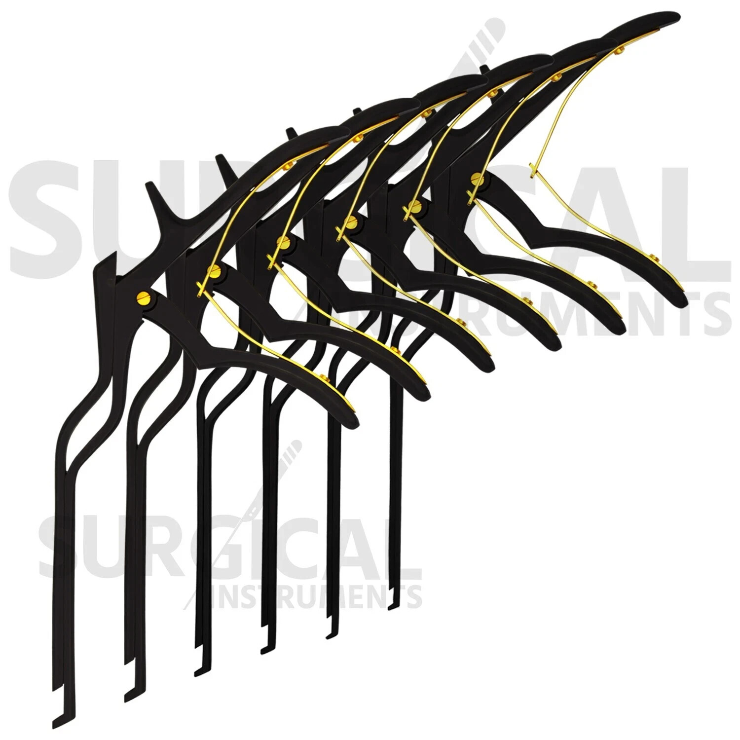 6 Kerrison Rongeurs Bayonet Angled 1,2,3,4,5,6 MM Bite 45 Degree Angled German G