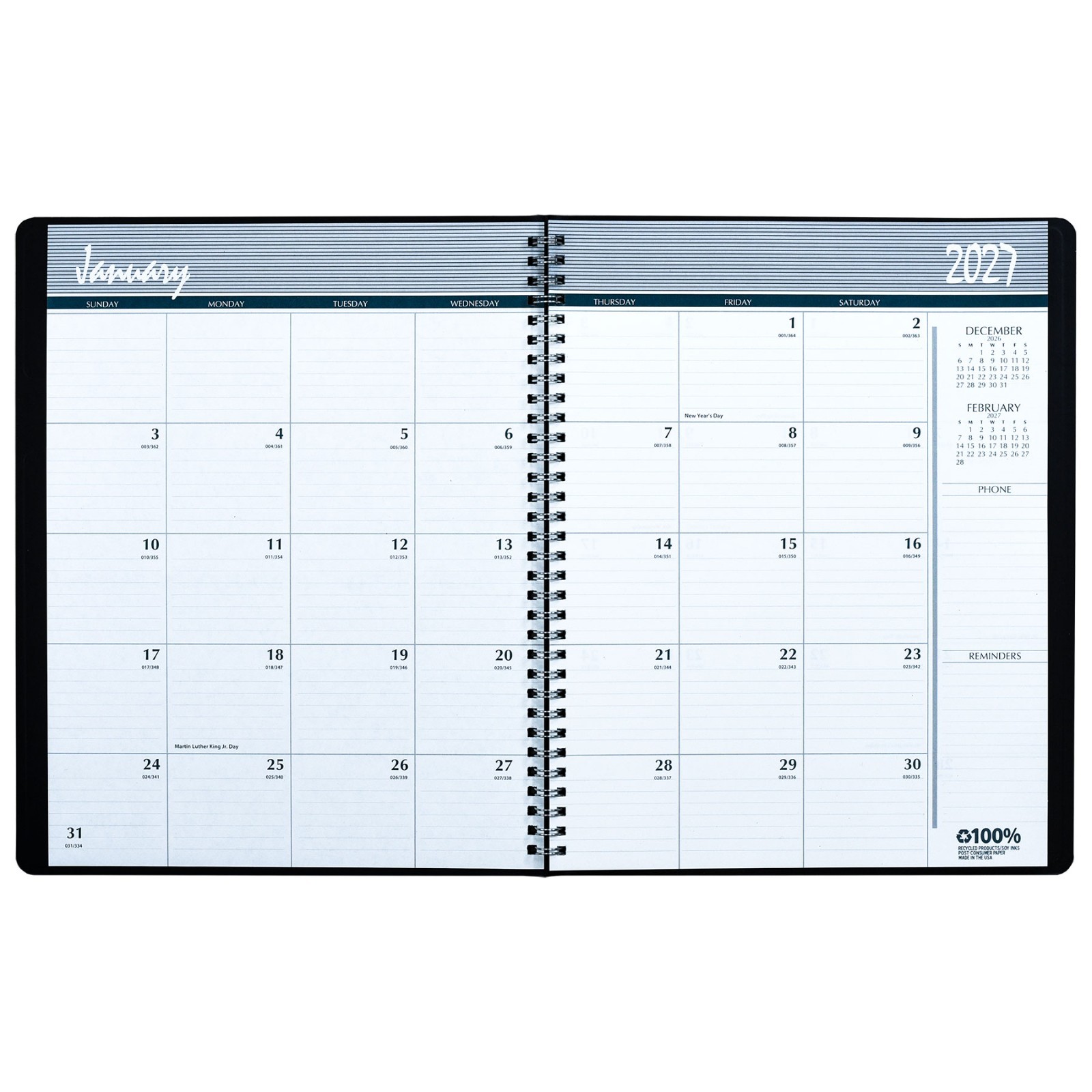 2026 & 2027 House of Doolittle 2620-02 HOD262002 2-Year Monthly Planner, 8.5×11″