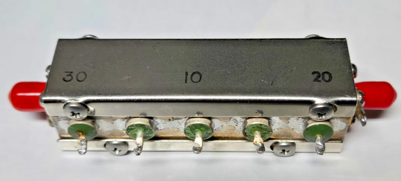 KAY 3 element attenuator 10, 20, 30dB for 0-60dB atten, 7-12V, DC-1.5GHz Tested