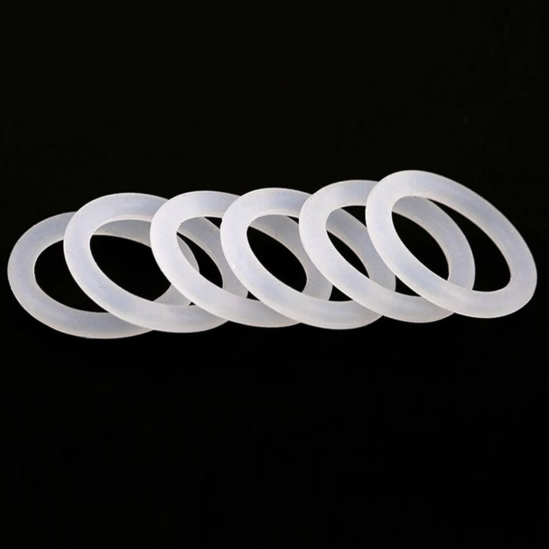 Food Grade O-Ring 5.0 mm Cross Section Clear Silicone Rubber O Rings O.D 17~150m