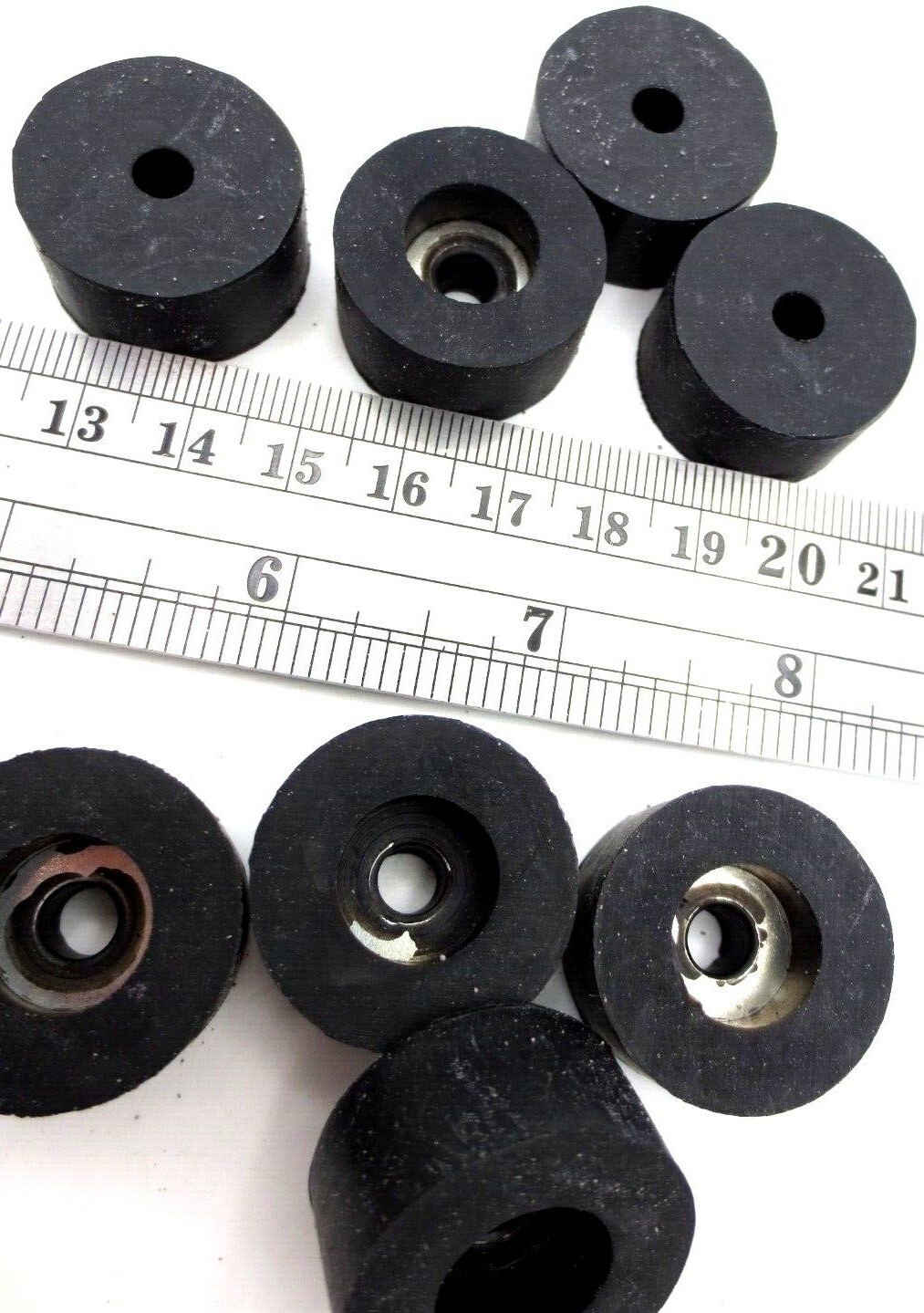 Screw on Rubber Bumper Pad Has 3/16″ Screw Hole – 1″ Pad, 1/2 Tall – Free Ship!