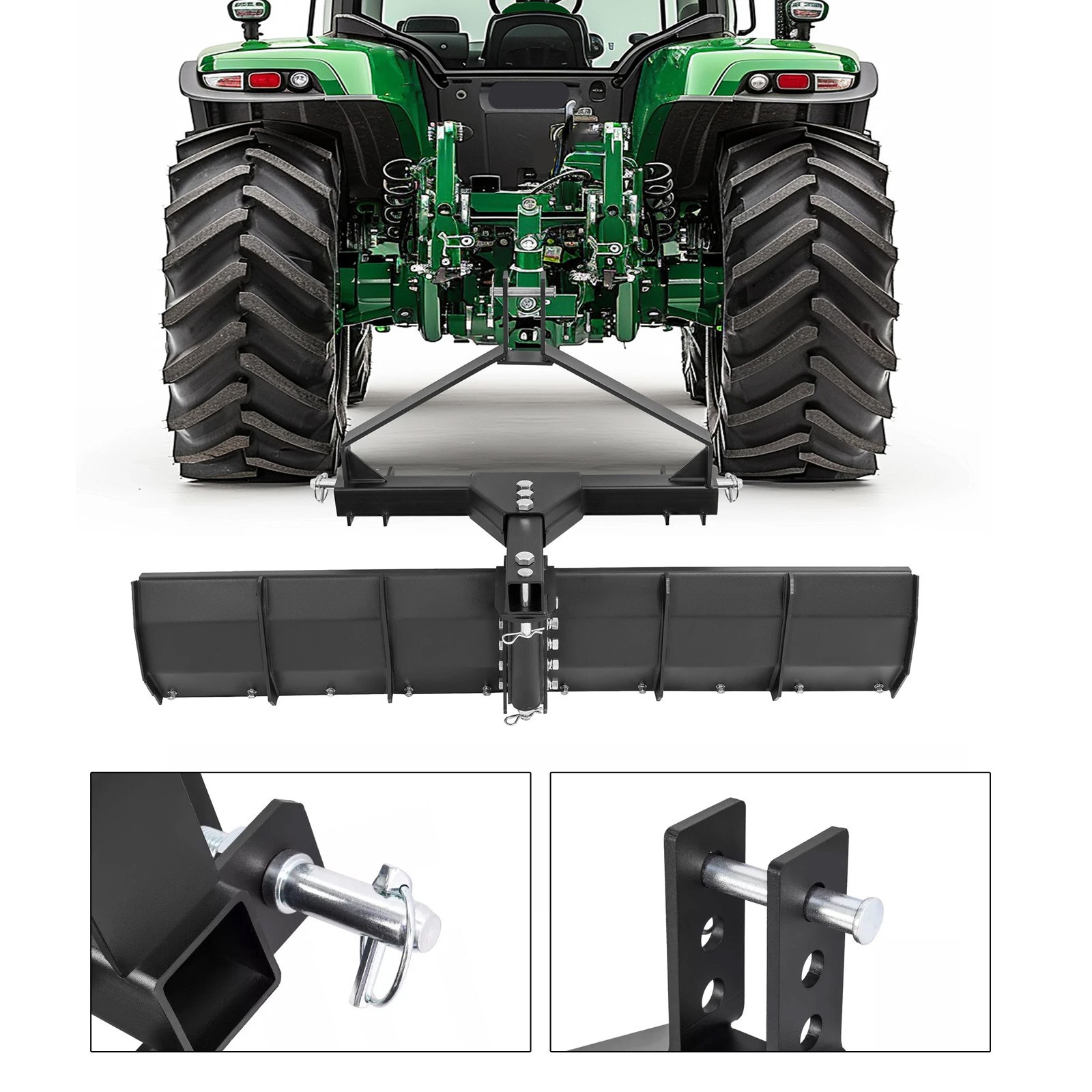 For Category 0 & 1 Tractors 3 Point Rear Grading Blade Scrape Blade Steel 52″