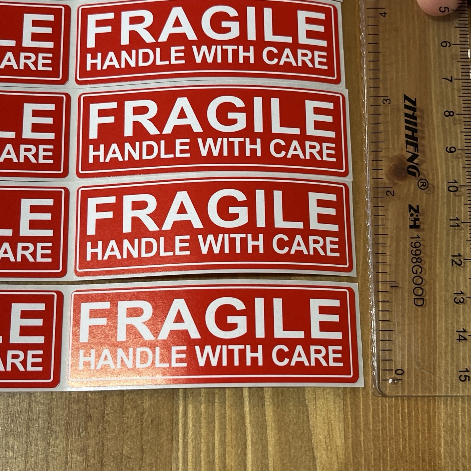 20pcs FRAGILE HANDLE WITH CARE 1″x3″ FRAGILE Stickers Packaging Safety Mailing