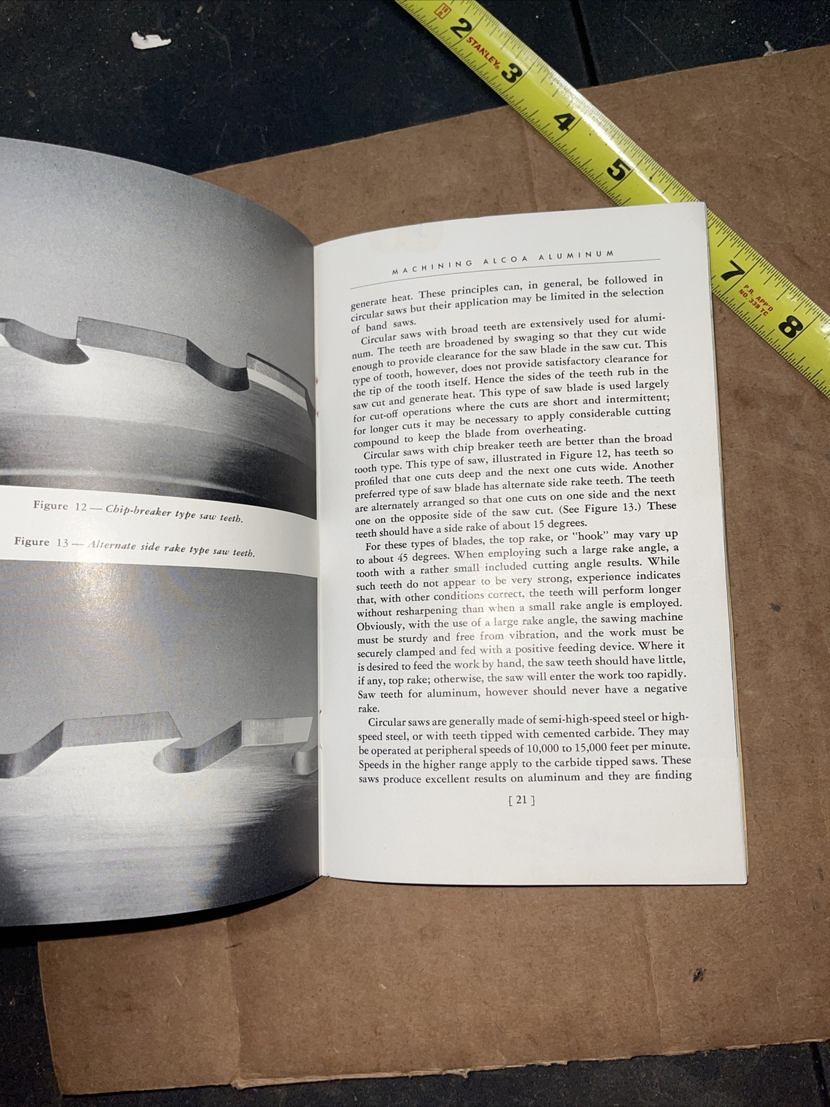Vintage 1943 MACHINING ALCOA ALUMINUM Informational Manual Booklet –
