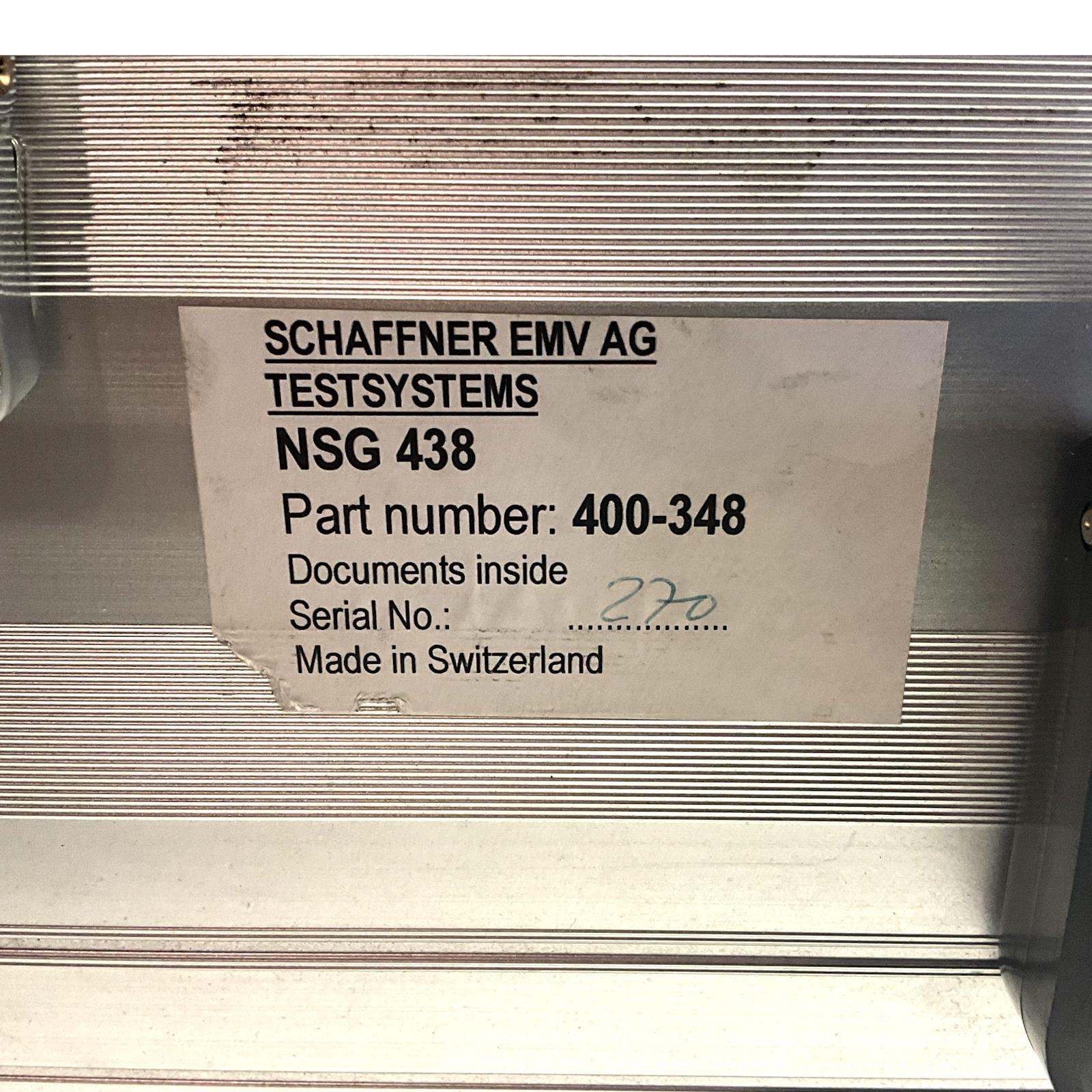 Schaffner NSG 438 Electrostatic Discharge Gun Simulator | 200V to 30kV Discharge