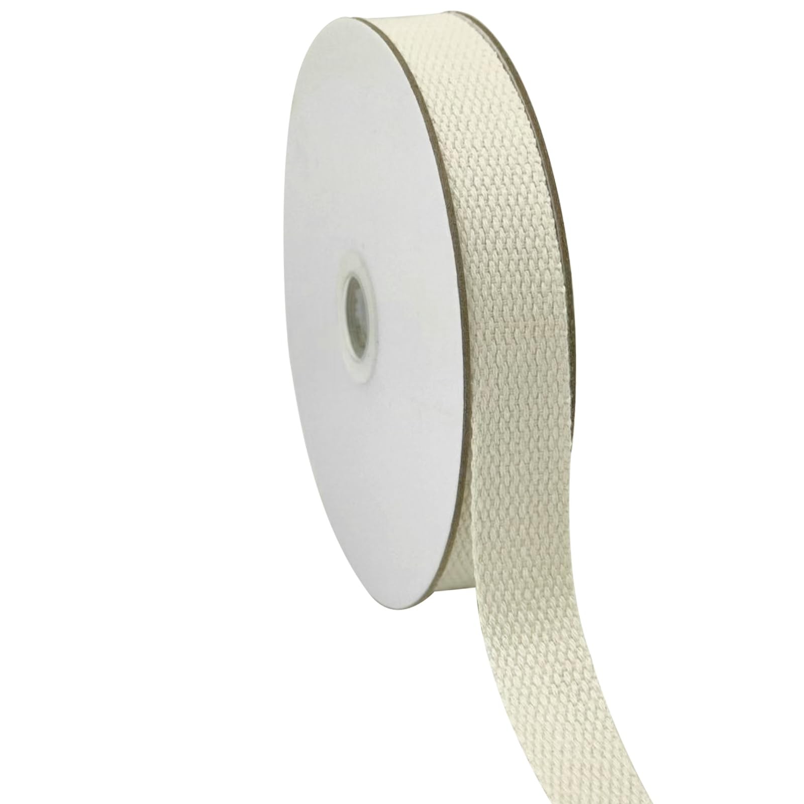 JESEP YONG 3/4 inch Cotton Webbing Strap 10 Yards Handles Bag Beige
