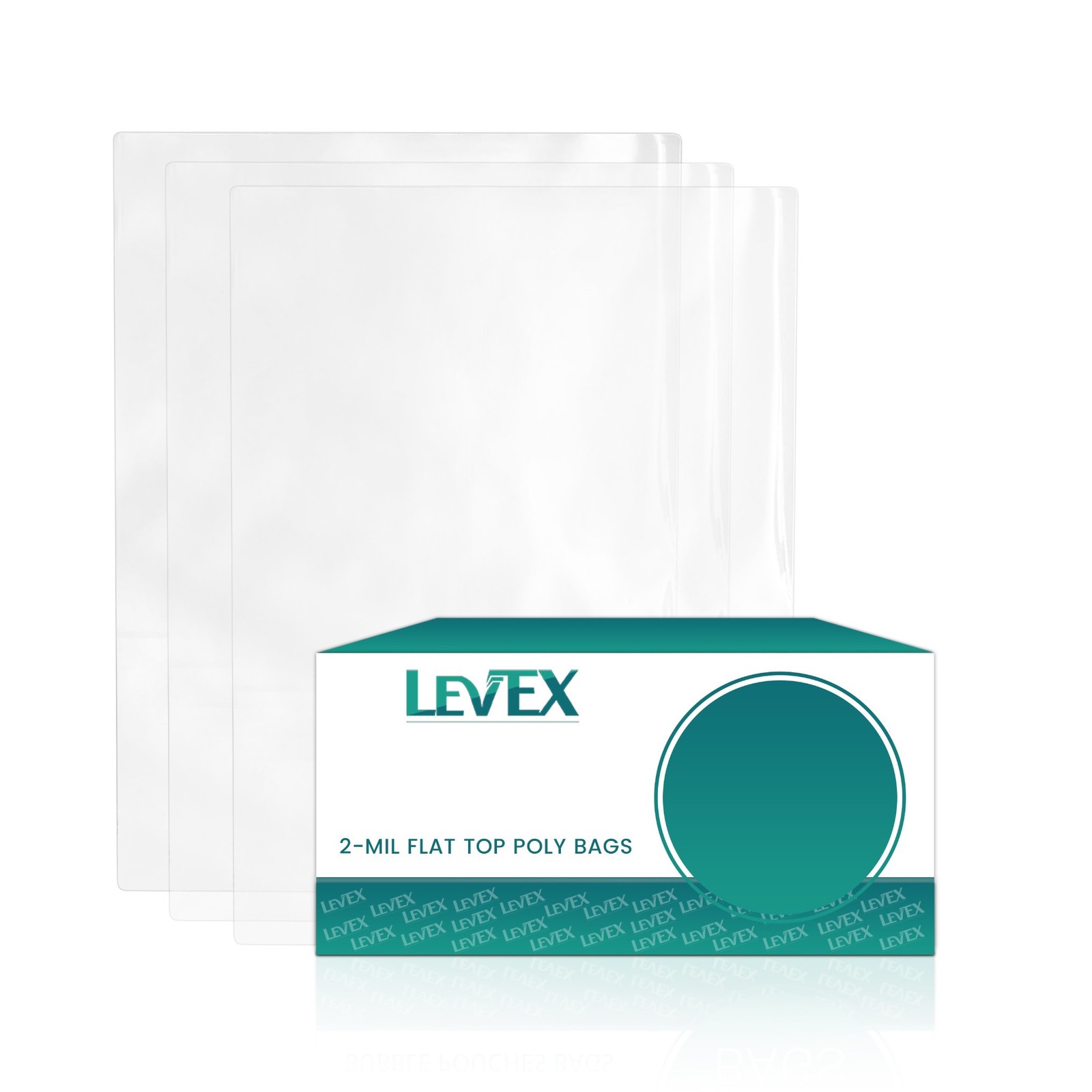 24″ x 30″ Clear Poly Bags 2-Mil Lay Flat Open Top Plastic Packaging Packing