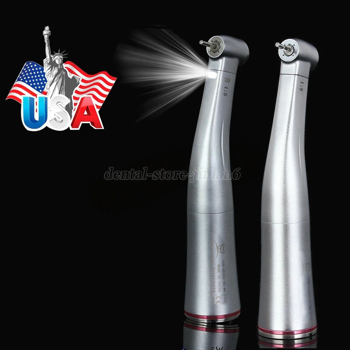 Dental 1:5 Handpiece Electric Fiber Optic /No LED Contra Angle NSK KaV NSK