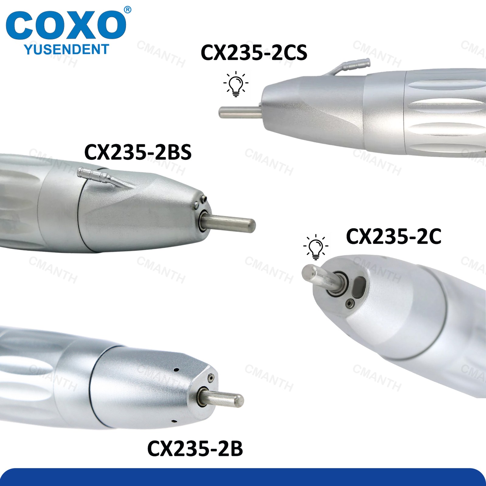 COXO Dental Straight Nose Cone Handpiece Inner Water Channel E Type Fit NSK KAVO