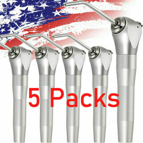 5PCS Dental Air Water Spray Triple 3-Way Syringe Handpiece +Nozzles Tips Tubes