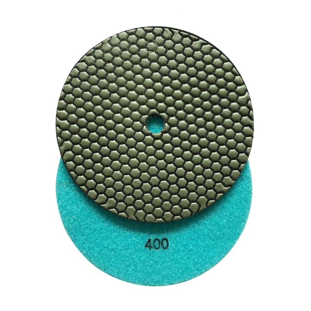 6″ Dry Stone Polishing Set (7pc) #50 100 200 400 800 1500 3000 w Rubber Backer