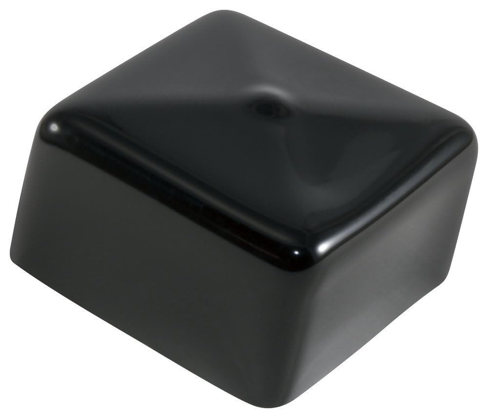 VSC-2000-16 Series Black Plastic Vinyl Square Caps 2.000″ W x 1.000″ H, Pk 10