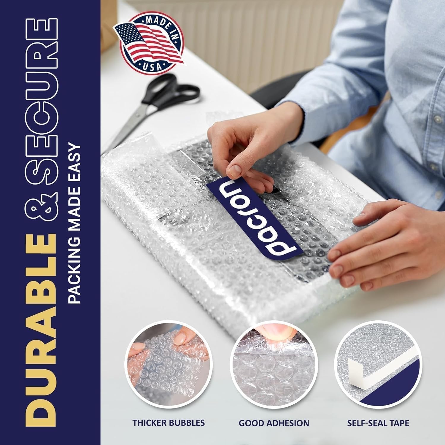 Clear bubble out Bags, Bubble pouches, Self-Sealing clear bubble mailer
