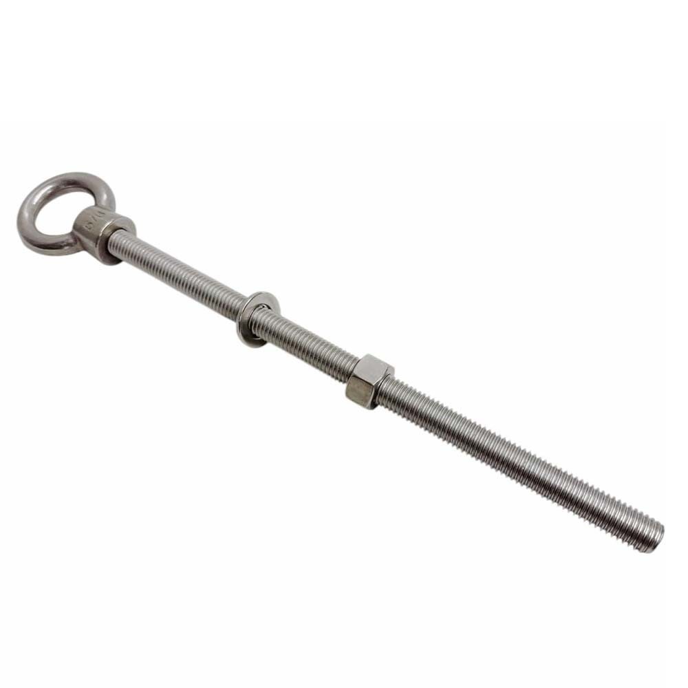 Marine Grade T316 Stainless Shoulder Eye Bolt 5/8″ x 12″, 3,200 lb WLL