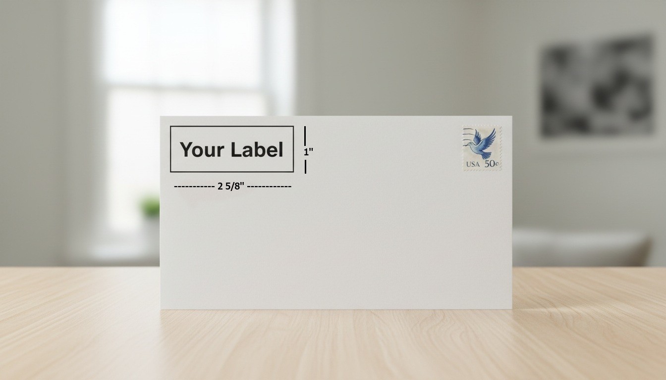 450 Personalized Return/Mailing Address labels – 1″ x 2.625″ – Free USA Shipping