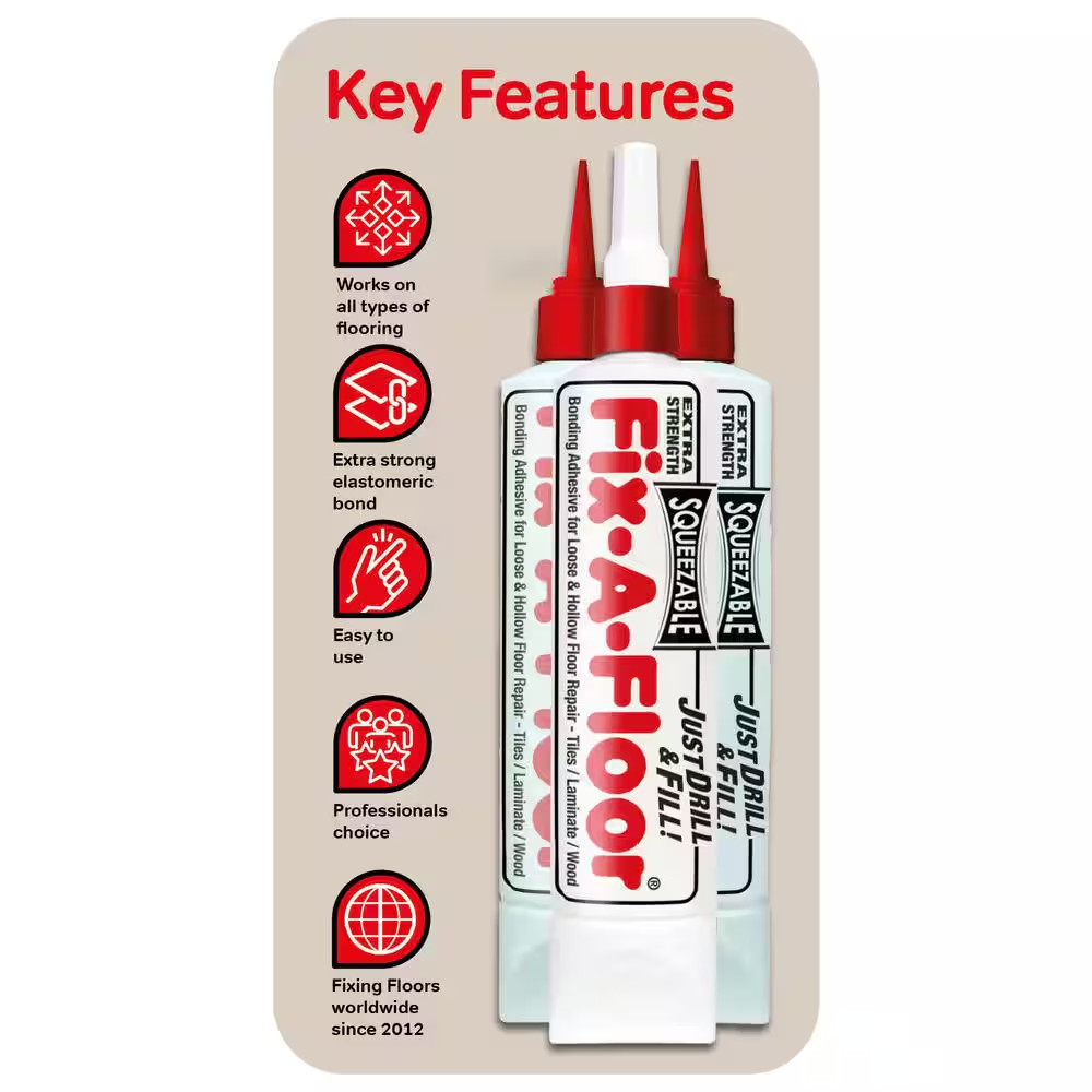 Squeeze Tube 10.1 Oz. Lb. Floor Patch Underlayment for Patching/Repair of Loose