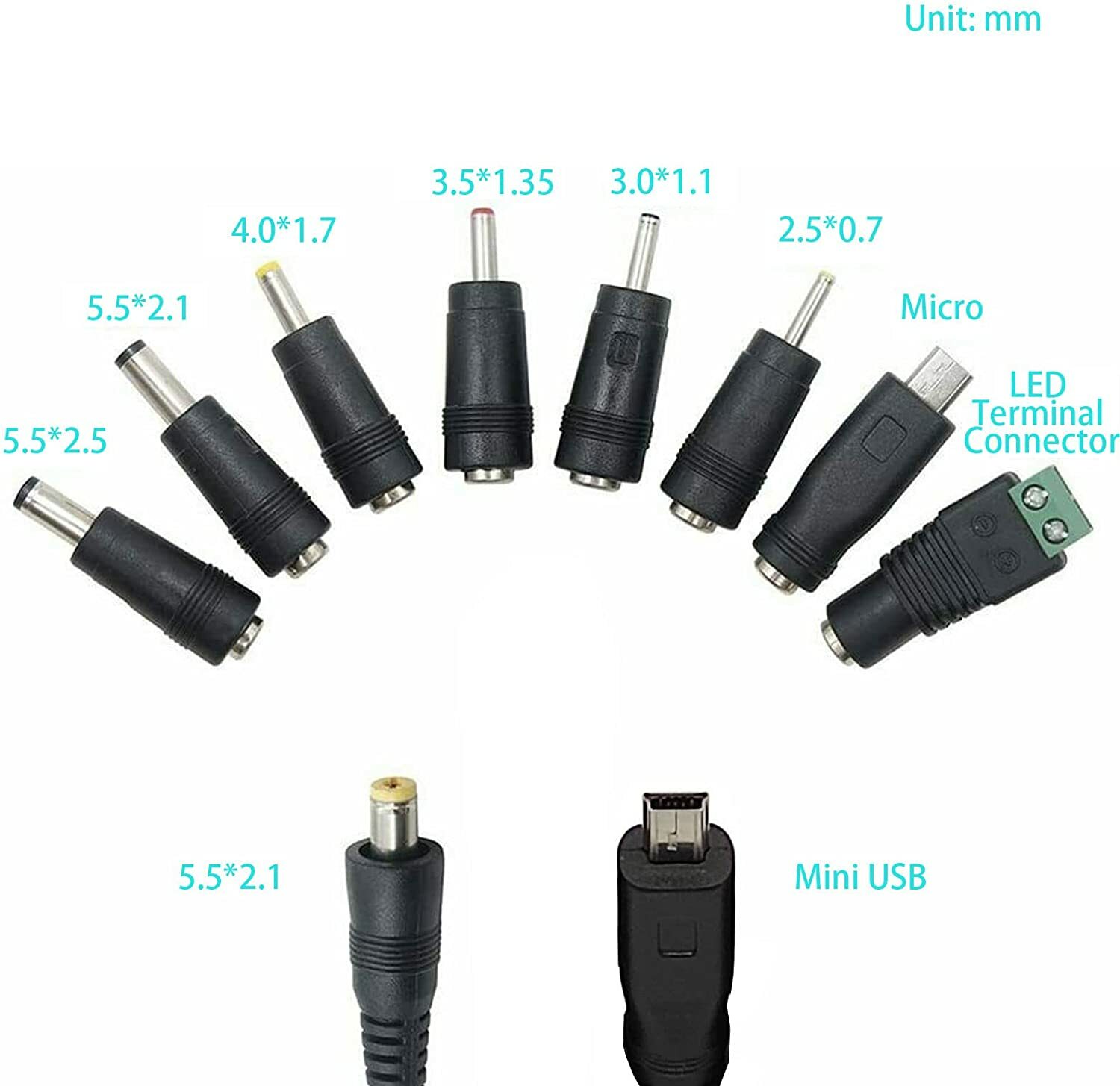Adjustable Voltage 3 to 24V AC / DC Switch Power Supply Adapter W/LED Display US