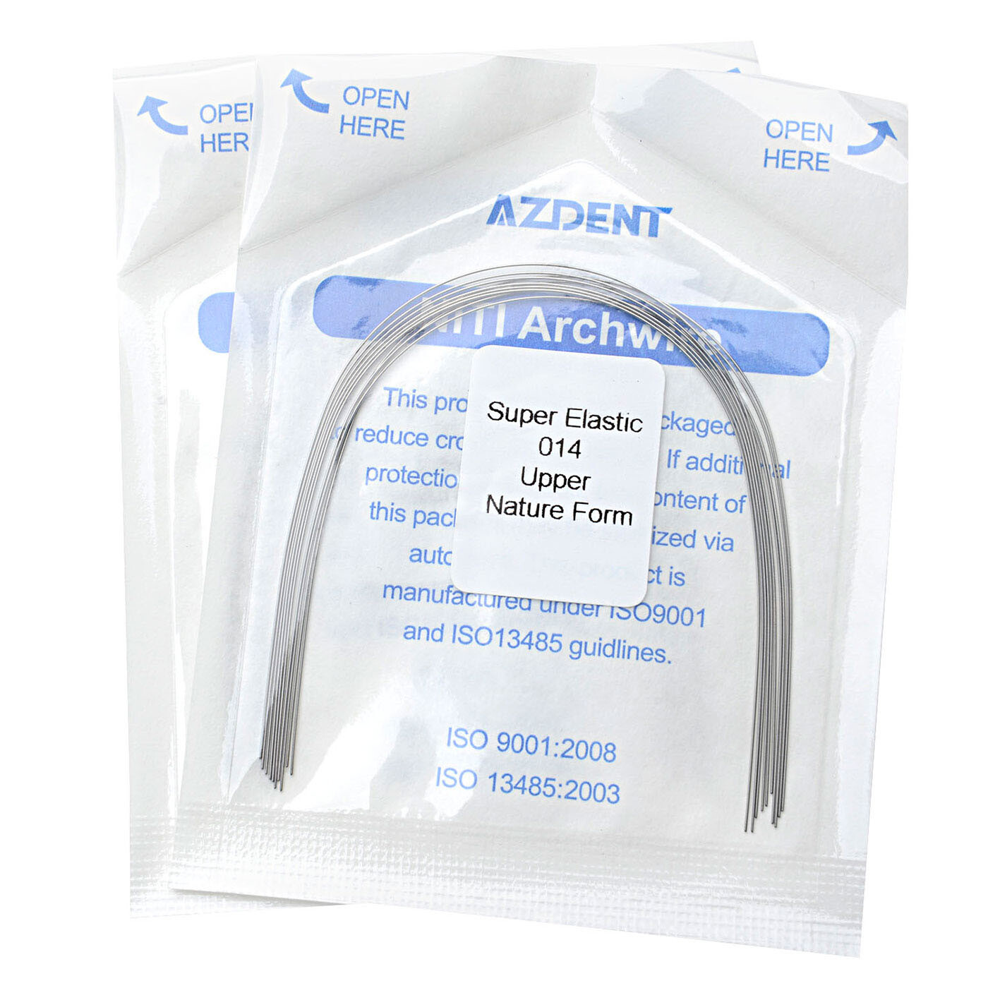10pcs Dental Orthodontic Super Elastic Niti Round Arch Wires Natural Form AZDENT