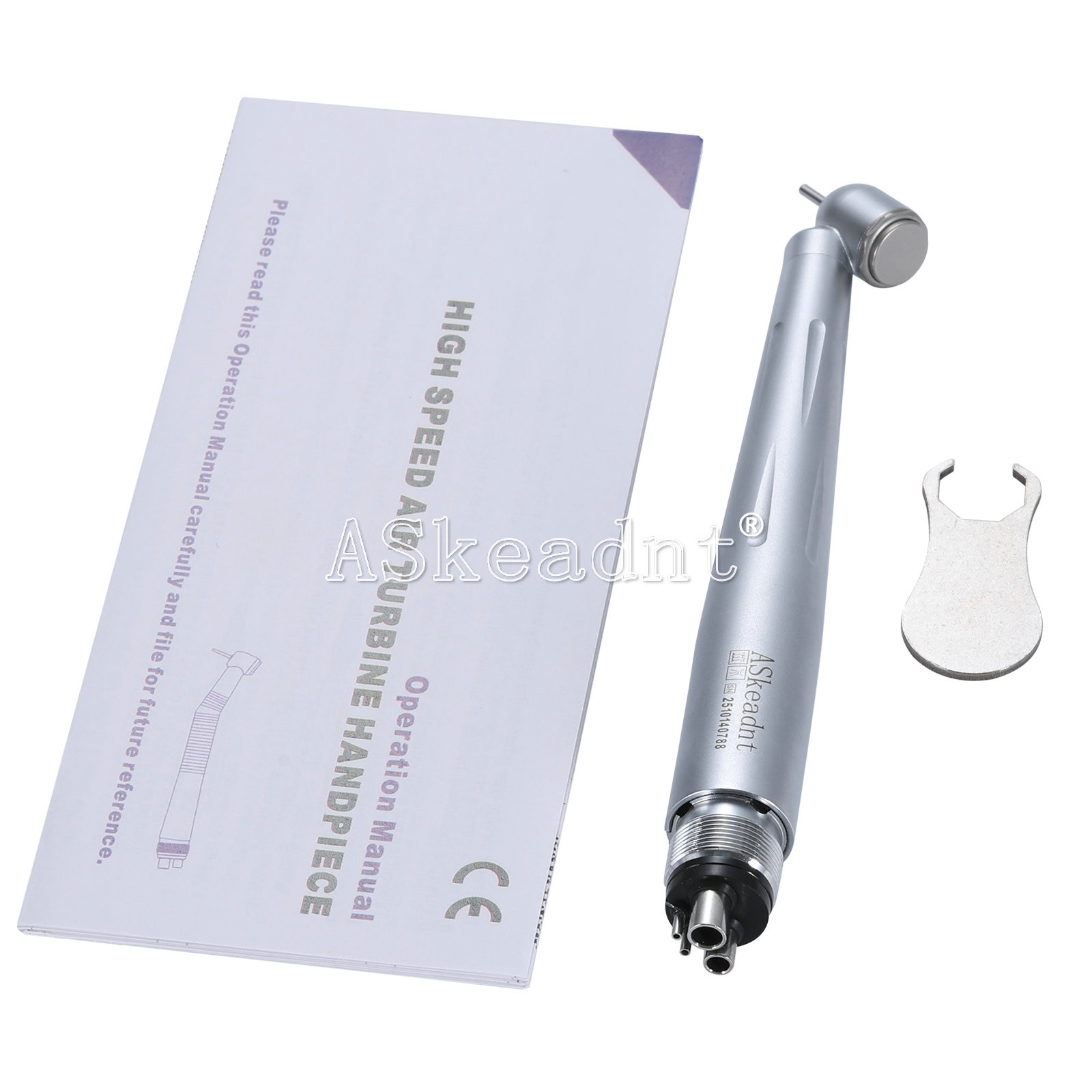 Dental 45 Degree 45° LED E-generator High Speed Handpiece 3 Spray 4 holes ASK
