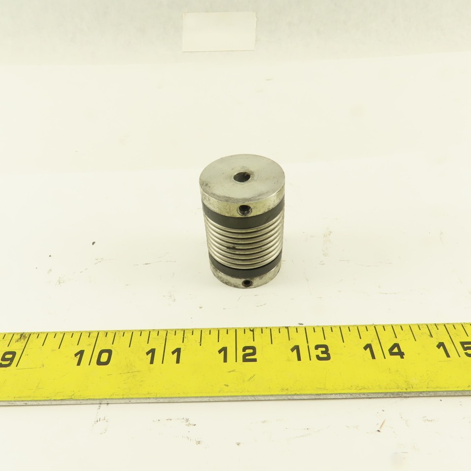 R+W 1/4″ x 1/4″ Aluminum Bellows Flexible Shaft Coupling