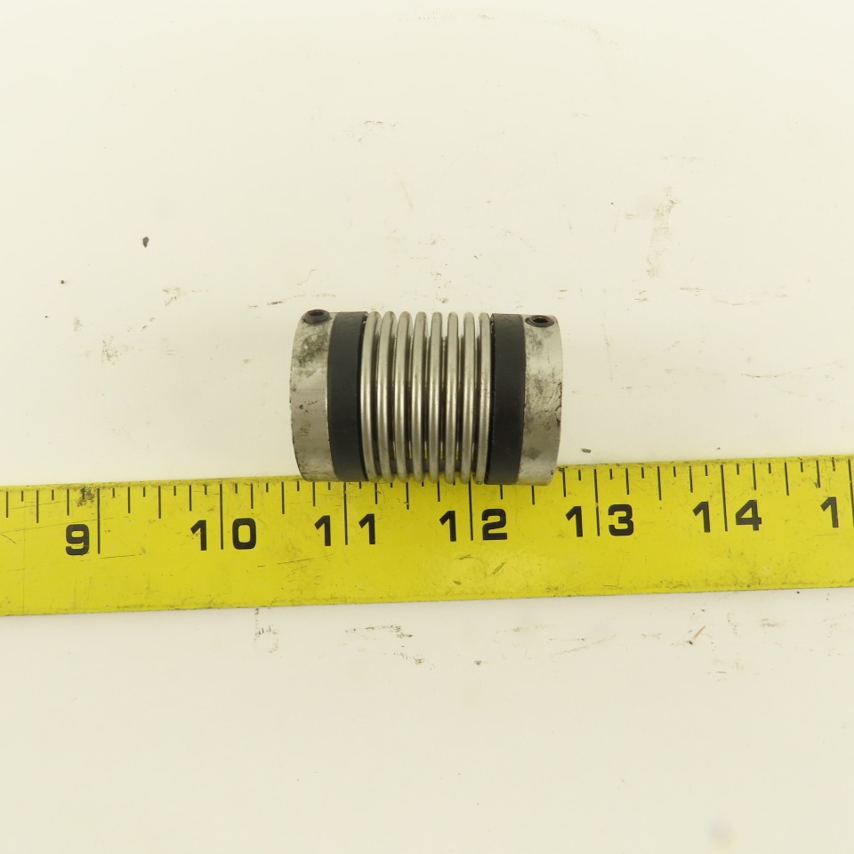 R+W 1/4″ x 1/4″ Aluminum Bellows Flexible Shaft Coupling