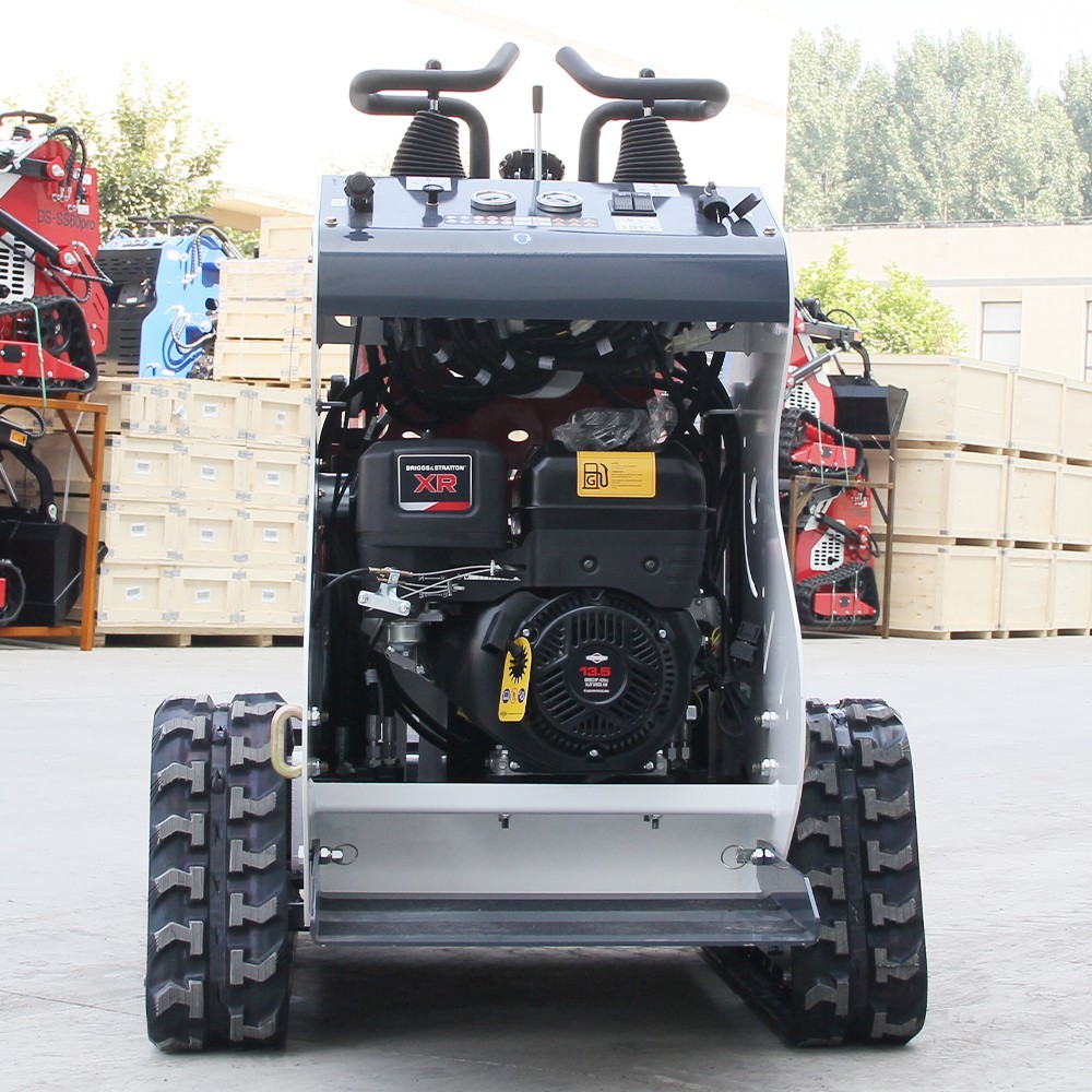 13.5HP Mini Track Skid Steer Loader, 2-Cylinder Gas Engine, USA Free Shipping
