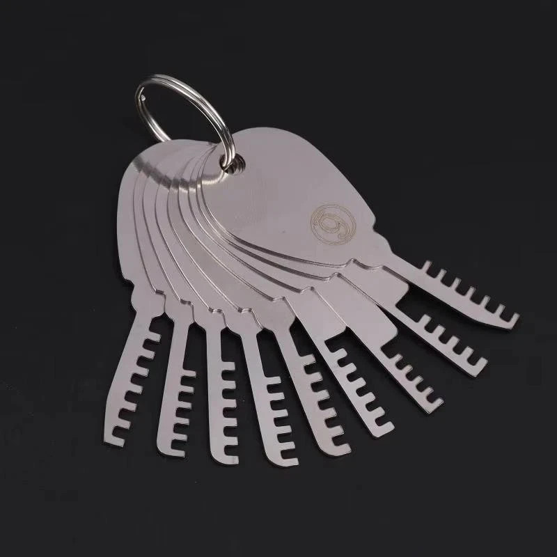 Stainless Steel Comb Lock 9in1 Full Set Repair Comb Tool Bypass Method
