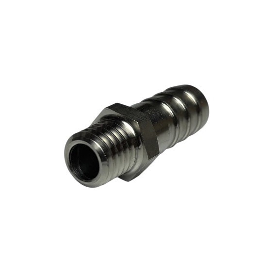 M10X1.5 Male Thread To 10mm 3/8” Hose Barb Stainless Steel Fitting Adapter