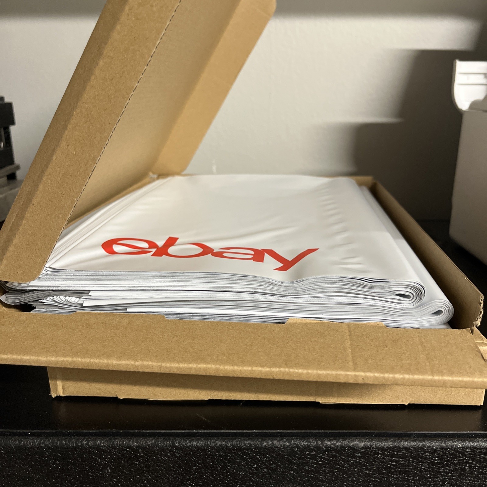 200 count eBay branded 12″ x 15″ Polyjacket/Polymailer. Open box