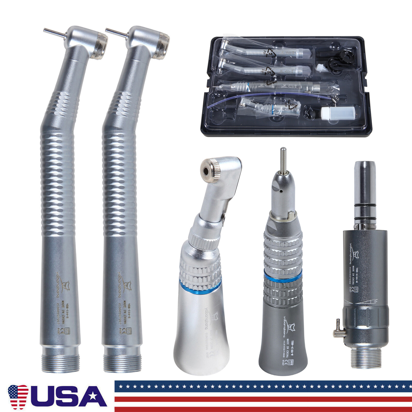 NSK Style Dental High & Low Speed Handpiece Kit Air Turbine 2 Hole st
