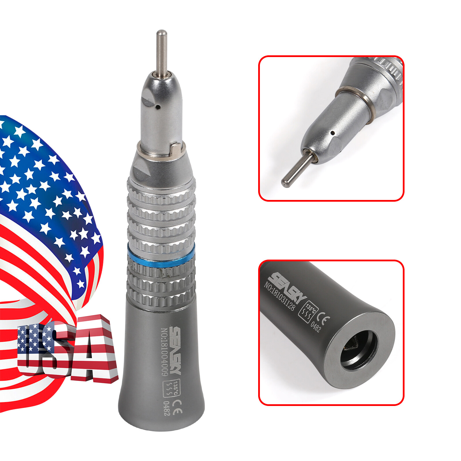 High Low Speed Handpiece Kit / LED Fiber Optic Turbine 4Hole Or Dental