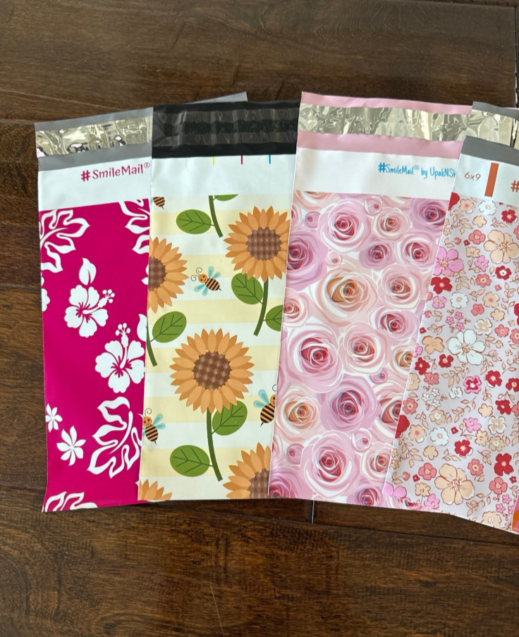 25 or 50 Pack – 6×9″ Beautiful Floral Mix of 5 Patterns Designer Poly Mailers!