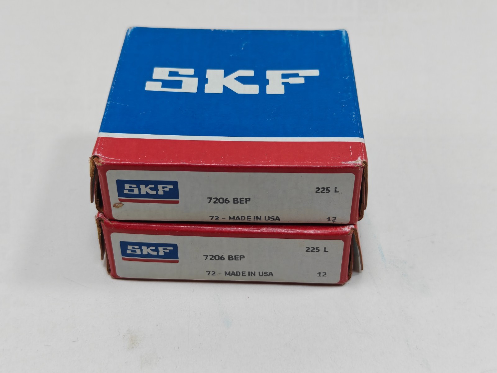 (2PCS) 7206BEP SKF Angular Contact Ball Bearing SKF 7206 BEP 30x62x16mm SKF USA
