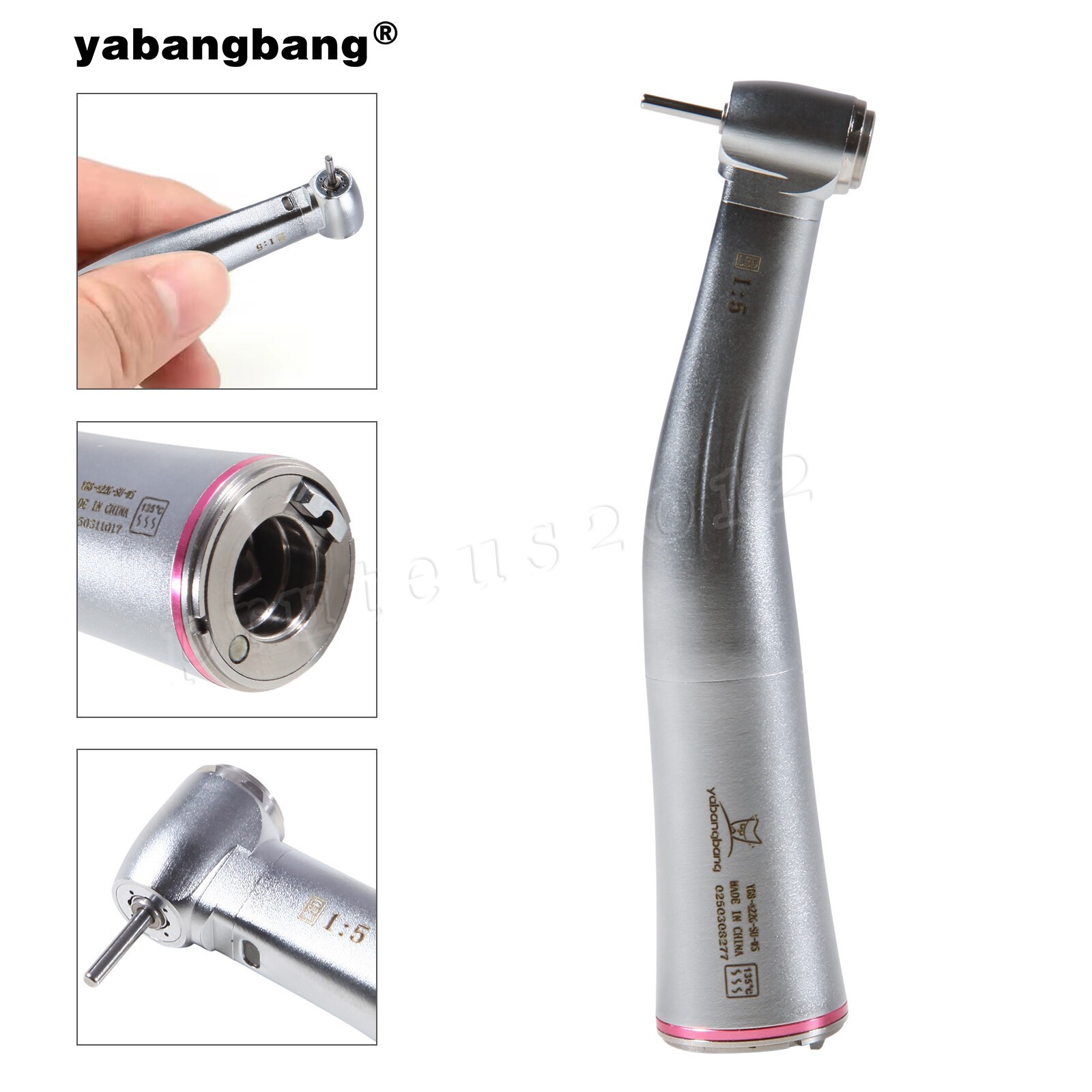 Dental 1:5 LED Fiber Optic Contra Angle Handpiece Standard Fit NSK Ti-MAX X95L