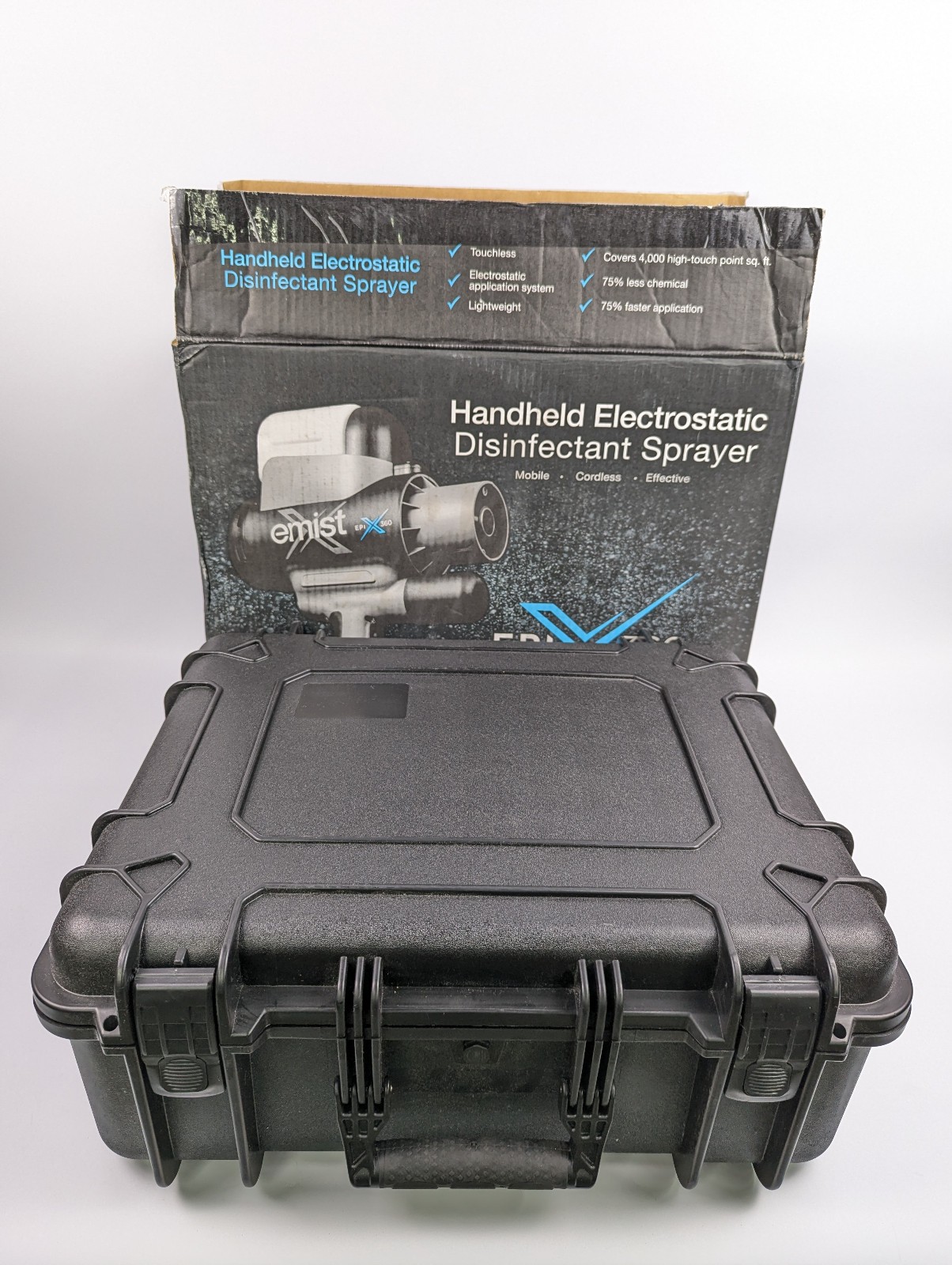 Emist Epix360 Electrostatic Handheld Sprayer, Case