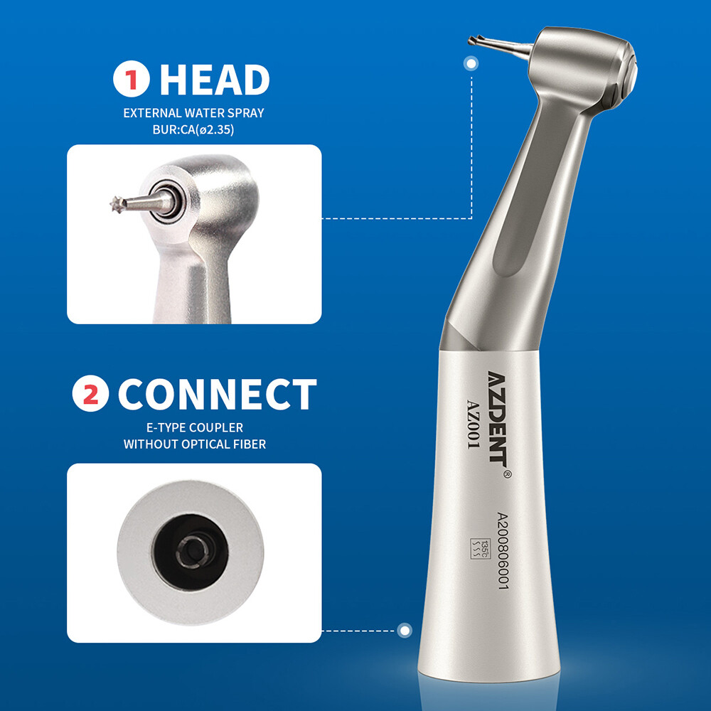 Dental Slow Low Speed Handpiece Straight Contra Angle Air Motor 2/4 Holes