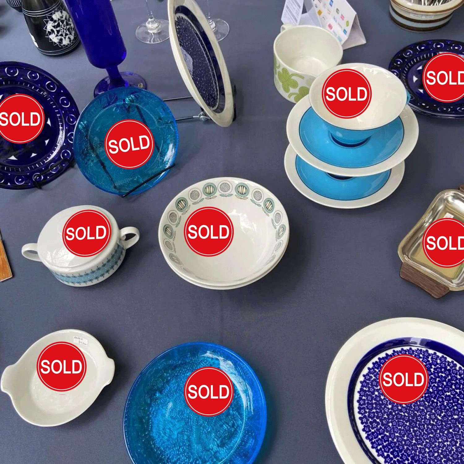500 PCS Sold Stickers Small round Sold Point of Sale Pricing Labels 1 Inch Self-