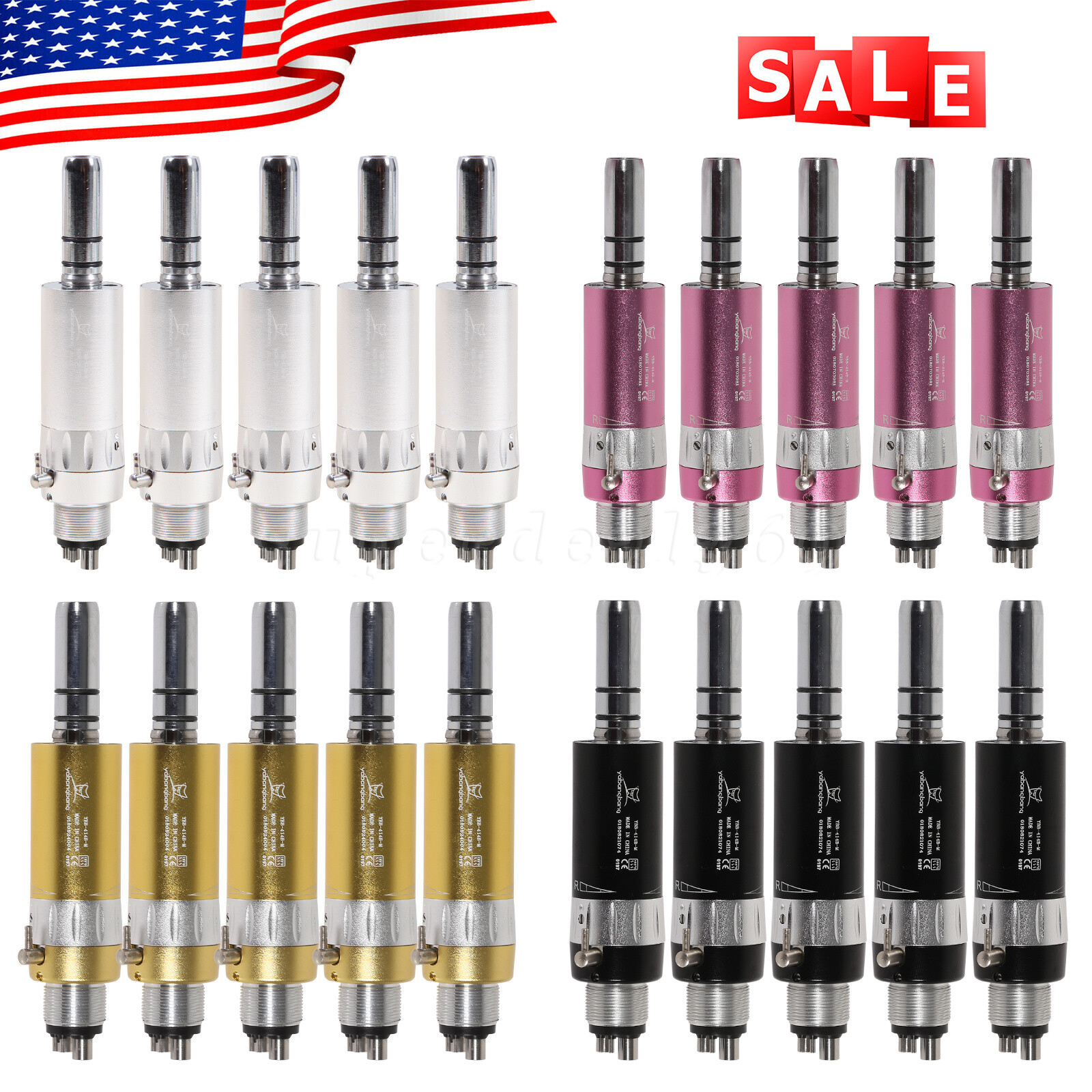 Dental low speed Air Motor Handpiece E-type 4Hole for Contra angle straight ns