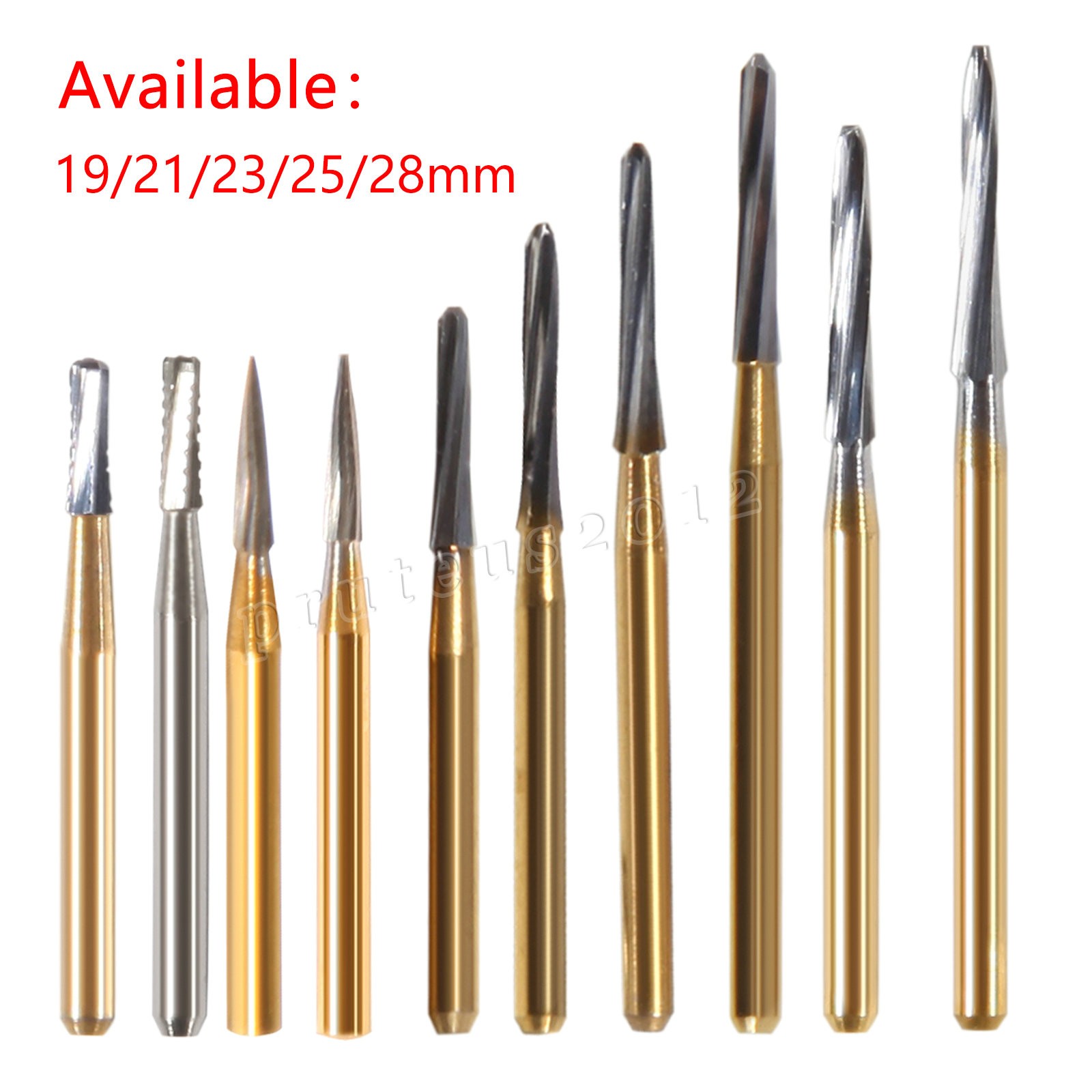 1-10 Dental Surgical Burs 25mm / Carbide Burs Friction Grip FG Round High Speed